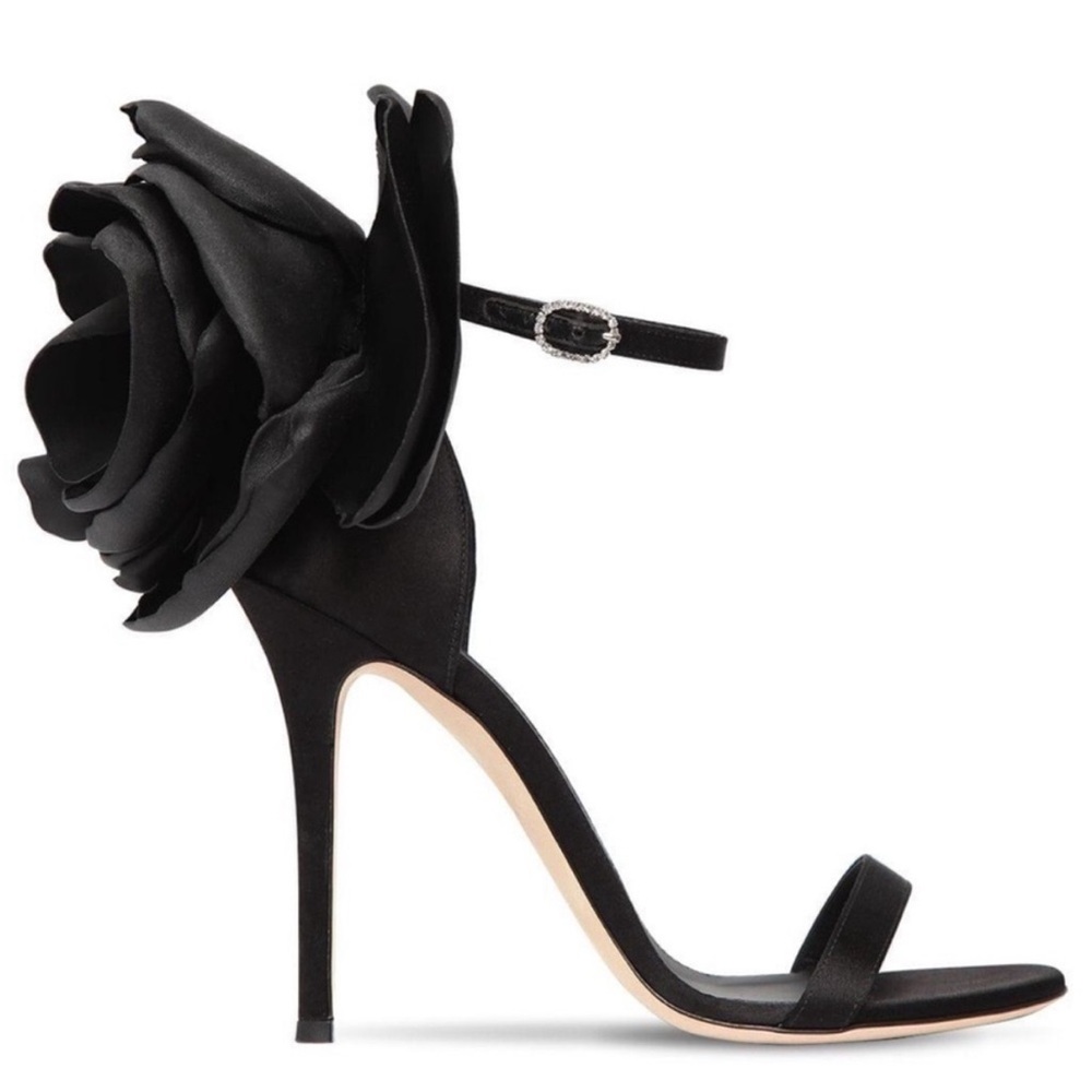 New GIUSEPPE ZANOTTI Peony 115mm Sandals In Schwarz $1,395 37 - Picture 5 of 13